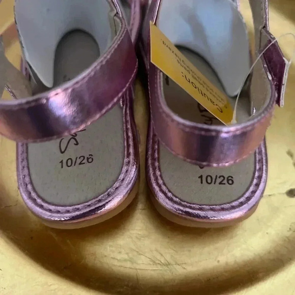 SQUEAKY FEET PINK & BLING SANDALS NIB SIZE 10 - Picture 5 of 9